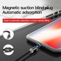 ►☌♀ Magnetic Data Cable USB Fast Charging Multifunctional Mobile Phone Charging Cable Suitable for Android round Head Magnet Line Tw