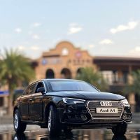 1:32 AUDI A4 Paduan โมเดล Mobil Diecast &amp; Kendaraan Mainan โมเดล Mobil Logam Simultingasi Suara Dan Cahaya Koleksi Hadiah Anak-Anak