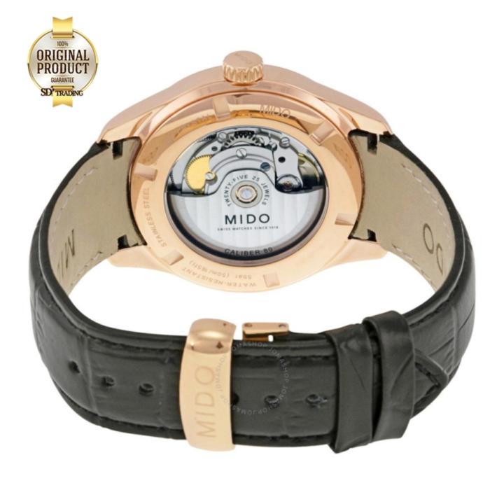 mido-belluna-ii-automatic-mens-watch-สายหนัง-รุ่น-m024-407-36-031-00-rosegold