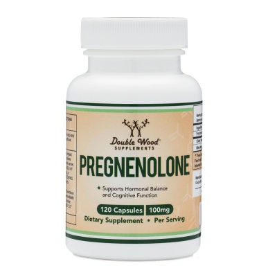 Pregnenolone - Double Wood 120 Capsules เพรกนิโนโลน