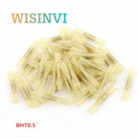 [HOT ZHKKZZLWWG 510] 100Pcs BHT0.5 BHT1.25 BHT2 BHT5ความร้อนหุ้มฉนวน Butt ไฟฟ้าลวด Crimp Terminal