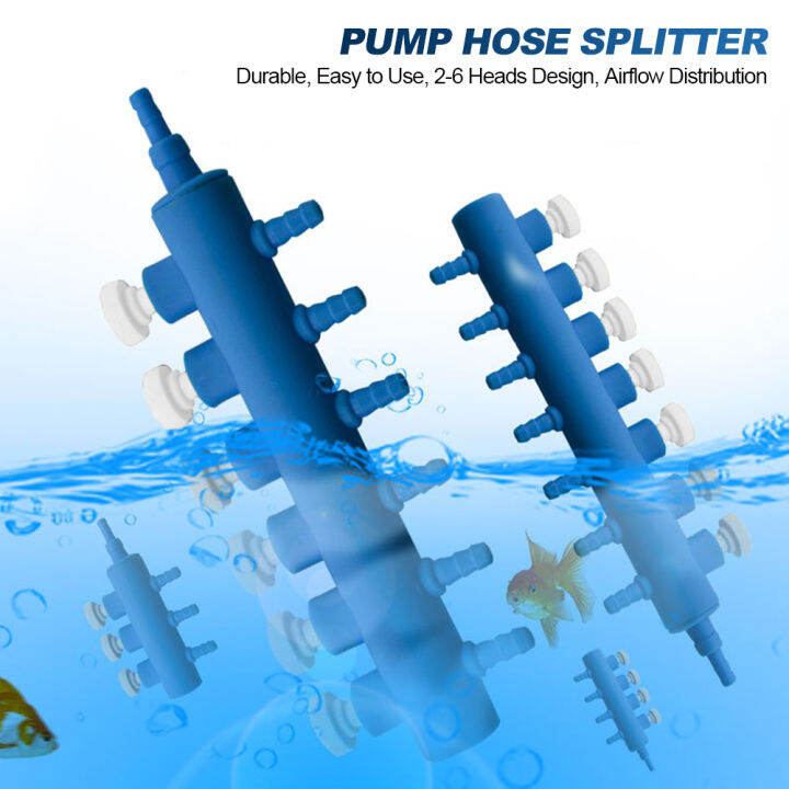 BETOP Aquarium Air Pump Hose Splitter with Adjustment Valve WaterTank