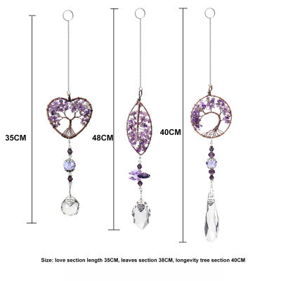 3Pcsset Crystal Ornaments Crystal Pendant for Window Wall Wedding Home Garden Decoration Clear Prisms Wind Chimes Rainbow Maker