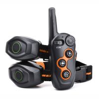 Remote Training Dog Collar Electric Shock Pet Waterproof Rechargeable Dog Bark Control Collar With 400M For 2 Dogs