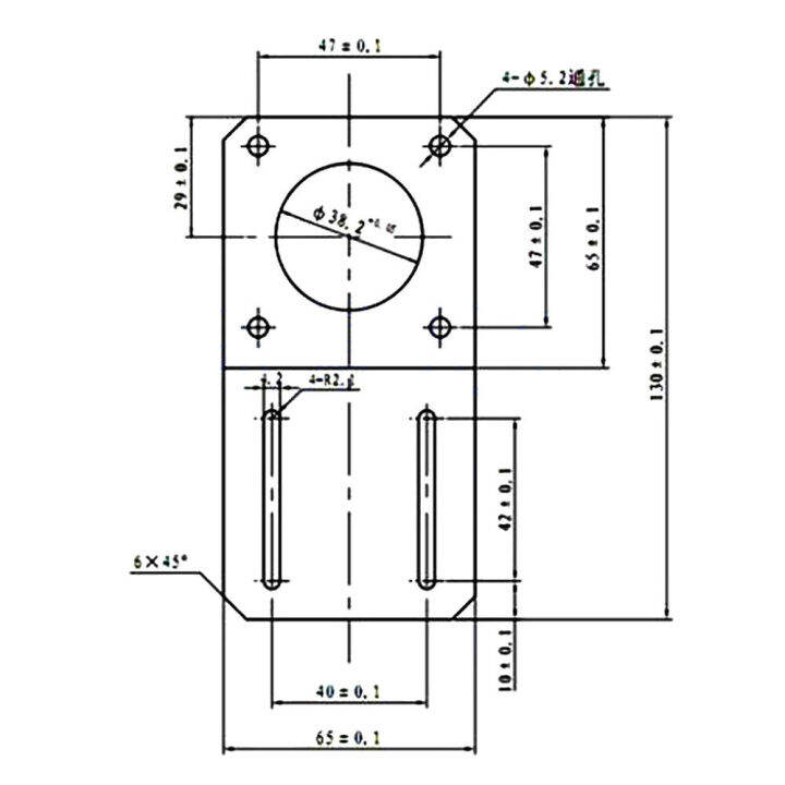 pcbfun-42-stepper-มอเตอร์-l-รูป-nema17ฉากยึด-nema23ติดตั้งในแนวนอนเหล็ก-nema34