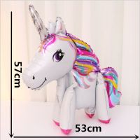 3D Unicorn Rainbow Peg Balloons Girl Birthday Party Decorations