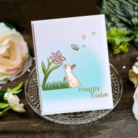 love* Easter Bunny Butterfly Silicone Clear Seal Stamp DIY Scrapbooking Emboss Photo