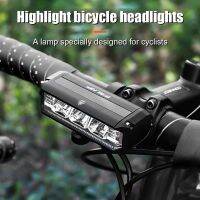 Bitak Bike Front Lights Aluminium Alloy Bike Headlight Flashlight High Brightness Type-C USB Rechargeable Riding Lighting Warning