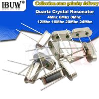 10ชิ้น4Mhz 6Mhz 8Mhz 12Mhz 16Mhz 20Mhz 24Mhz 32.768K 32.768K Quartz คริสตัล Oscillator Passive HC49S 8.000MHZ