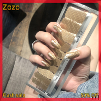 Zozo ✨Ready Stock✨ ชุดสติกเกอร์ตกแต่งเล็บลายเพชรสีฟ้าตามสมัยนิยมสำหรับตกแต่งงานปาร์ตี้