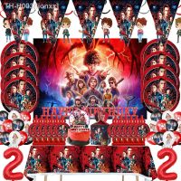 ™☃ Stranger Things 4 Birthday Party Decorations Disposable Tableware Plate Cup Napkins Stranger Things Party Supplies for Boys Kids