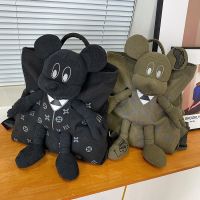 Trendy 2020 New Canvas Backpack Celebrity Same Mickey Big Bag Portable Large Capacity Students Leisure Backpack