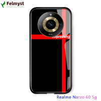 เคสแฟชั่น Realme 11 5G Realme Narzo 60 5G,เคสกระจกนิรภัยขอบนิ่มลายกราฟฟิตีสไตล์คลาสสิกฮิปฮอป