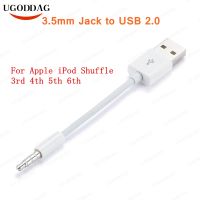 USB to 3.5mm Transfer Audio Adapter Cable 3.5mm Jack to USB 2.0 Data Sync Charger Cable cord for Apple iPod Shuffle 3rd 4th 5th