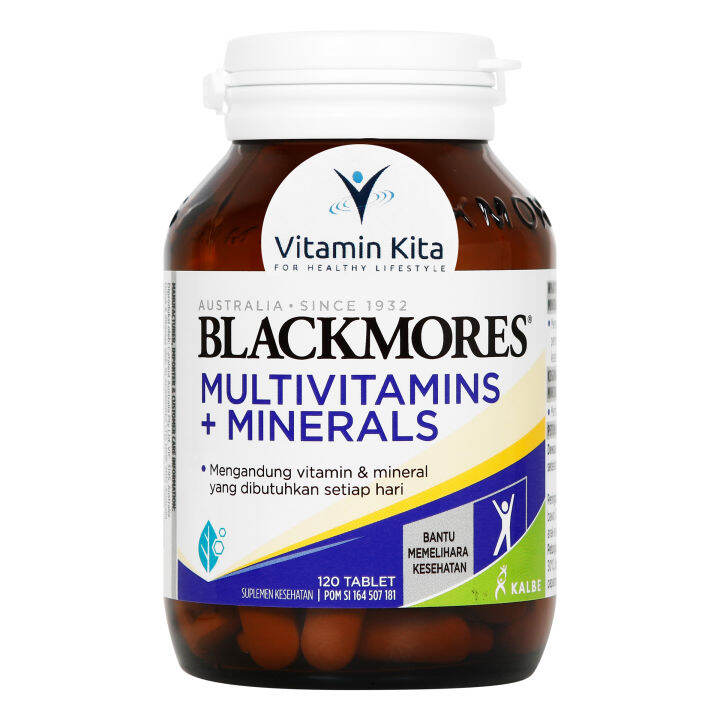 BLACKMORES MULTIVITAMINS + MINERALS BPOM KALBE 120 TAB Lazada Indonesia