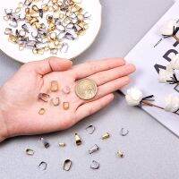 BeeBeecraft 5~100pcs 6~15.5mm 304 Stainless Steel Snap on Bails Connectors Hook Vacuum Plating Clasps for DIY Dangle Charms Neckalce Jewelry Making