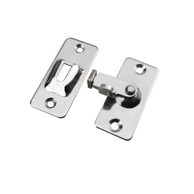 【LZ】﹉  90 Degree Solid Door Latch Bolt 304 Stainless Steel Lock Sliding Door Right Angle Buckle Floding Door Door Latch Security