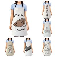 1Pcs Tropical Jungle Apron Adult Animal Palm Kids Kitchen Pinafores Home Cleaning Cooking Apron Dress Women Pinafore