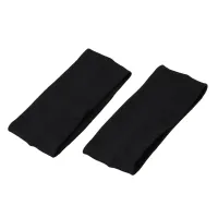 2pcs fashion women cotton yoga hair band sports sweat lady headband popular women hair accessories black