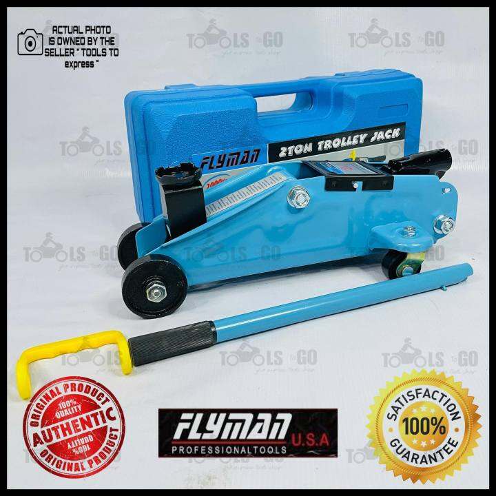 FLYMAN USA Floor Jack / Crocodile Jack / Trolly Jack 2 Tons Capacity Lazada PH