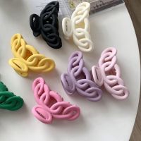 【YF】▣▽◐  New Korea Claw Clip Hollow Frosted Hair Hairpin Headband Crab Accessories