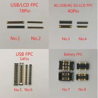 10pcs 54 40 78Pin LCD Display Screen FPC Connector สําหรับ Samsung Galaxy A82 A826 A52 5G A526B 4G A525F A72 A725F พอร์ตชาร์จ USB