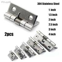 2pcs Hinges Stainless Steel Spring Hinge furniture Hardware accessories For Windows Jewelry Boxes Cabinets Door Hinges