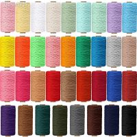 5M/lot Natural Cotton Rope 8 Strand Braided Cotton String Twisted Rope Thread For Craft Knitting Thread For Bracelet Woven Rope