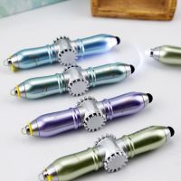 LED Spinning Pen Rotate Decompression Gyroscope Metal Ballpoint Pen Fidget Spinner Hand Light EDC Stress Relief Kids Toys Fidget Spinners  Cubes