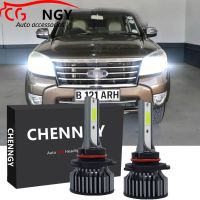 ชุดหลอดไฟหน้า LED 6000K H4 สีขาว สําหรับ Ford Everest 2003 to 2015 2 ชิ้น