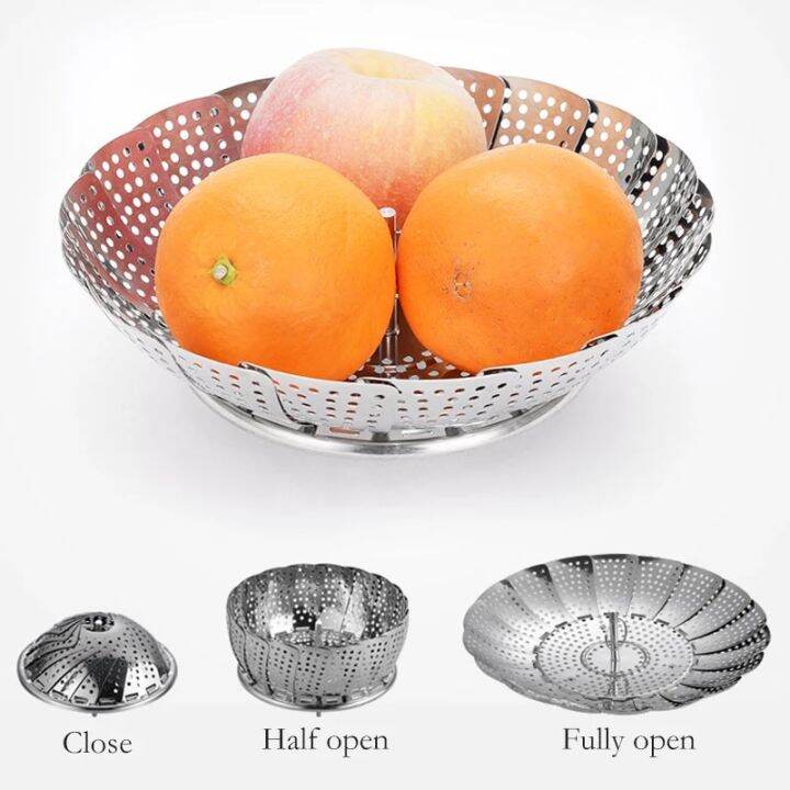 Stainless Steel Lotus Steaming Tray Multi-Function Changeable