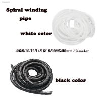 ¤◈❆ Wire Spiral wrapping 4/6/8/10/12/16mm Line Flexible Spiral Cable Organizer Storage Pipe Cord Protector Management Cable PE Tube