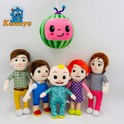6pcs/set 26cm/10in Kennys Cocomelon JJ Plush Toy Boy Stuffed Doll Educational Kids Children Birthday Gift