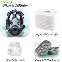 หน้ากากกันฝุ่น Masker Gas Kimia 6800กันหมอกตัวกรองเต็มรูปแบบสำหรับก๊าซกรดอุตสาหกรรมสีสเปรย์เชื่อมยาฆ่าแมลง2023สินค้าใหม่