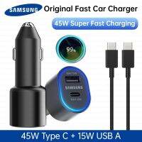 [KOLT Digital] 45W แบบดั้งเดิม USB ที่ชาร์จแบตในรถ C ขนาด60W ชาร์จเร็ว PD Carregador สำหรับ Samsung Galaxy S22อัลตร้า S21 S20โน้ต20แท็บ S8 Tipo