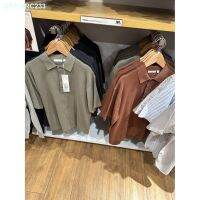 ✓♧UNIQLO เสื้อเสื้อยืดแบบหลวมลำลองแขนสั้นสำหรับครอบครัวชายและหญิงเสื้อโปโลตัวยู457264