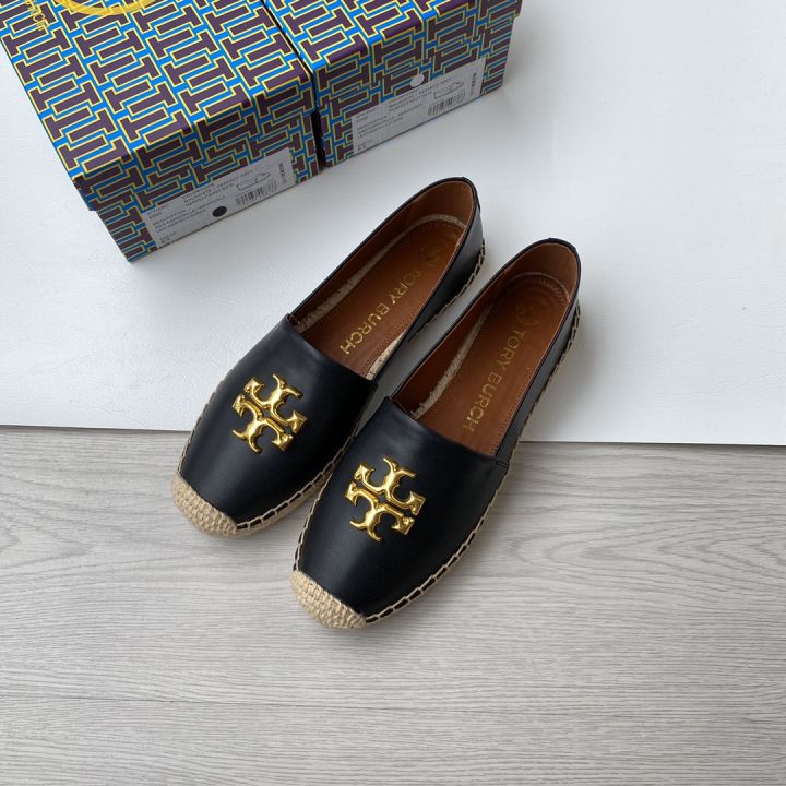 Tory burch TB women's three-dimensional hardware logo fisherman's shoes  Shoes Loafers 