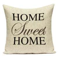 Polyester Decorative Throw Pillows Case Black White Letter Love Laugh Live Square Pillow Cushion Cover for Sofa Home Car