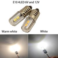 2PCS 6V 12V E10 LED Bulb Lamp Warm whtie and White