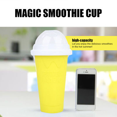 2021Slushie Maker Cup Quick Smoothies Cup Cooling Cup Dual Layer Squeezing Cup Slushy Maker Homemade J2Y