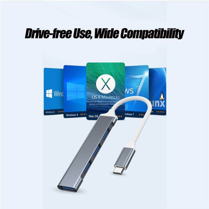 usb-4พอร์ต3-0ฮับ-usb-พอร์ต-usb-ตัวแยกฮับความเร็วสูงชนิด-c-5gbps-สำหรับคอมพิวเตอร์พีซีอุปกรณ์เสริมฮับหลายพอร์ท4-usb-3-0-2-0พอร์ต