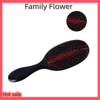 Family Flower Flash Sale ขนเป็ดธรรมชาติรูปไข่ Anti-Static Paddle หวีหนังศีรษะนวดหวีผมแปรง