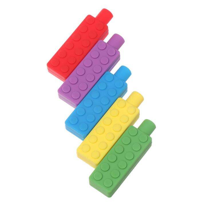 MICROE Biting Silicone Chewing Brick Pendant Sensory Necklace Teether ...