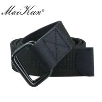 Maikun Men Double Ring Buckle Belt Tactical Canvas Men Belt Casual Harajuku Male Belt For Jeans