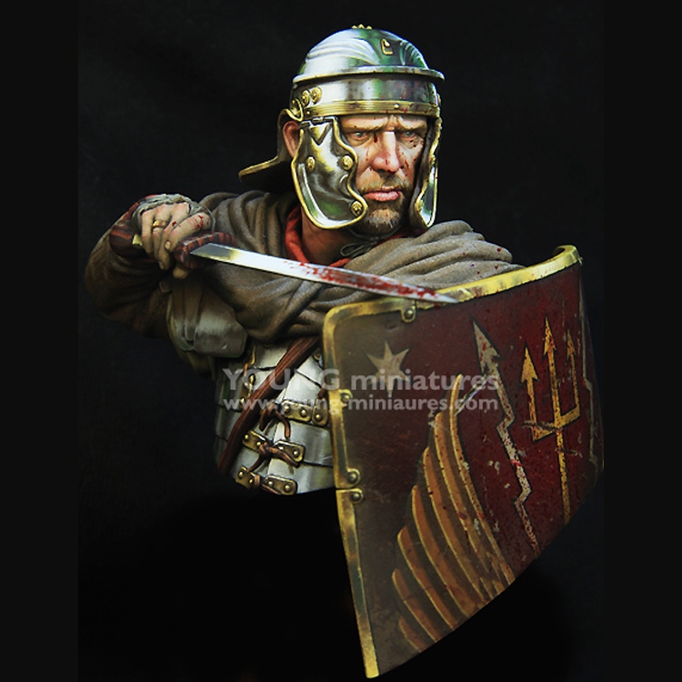 1/10 Resin Figure Model Kit Bust Roman Knight Soldier Unpainted Free Shipping 