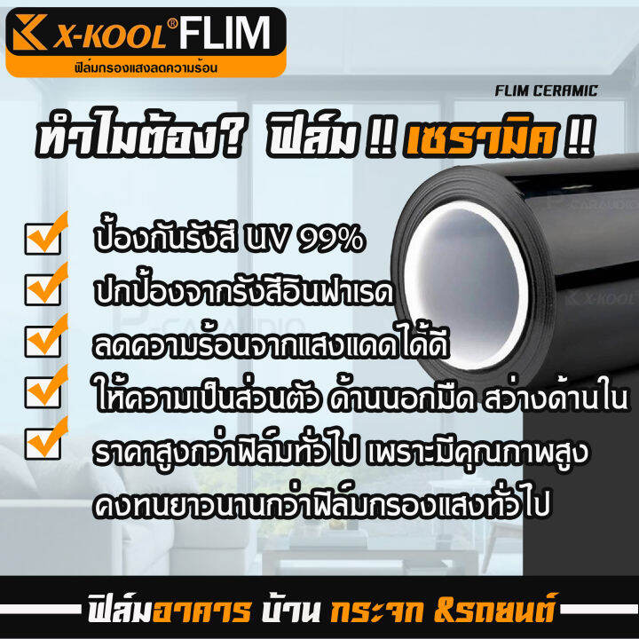 ฟิล์มalpha-nano-ceramic-ดำ-60-นาโนเซรามิค-x-kool-ฟิล์ม-กรองแสง-ติด-อาคาร-บ้าน-ประตู-กระจก-กันแสง-กันความร้อน-กันแดด