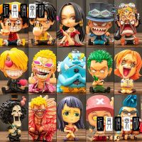 ToyClub ทั้งชุดแฮนด์เมดราชาโจรสลัดของ Luffy Eiss Frankie Brooke Tyrant ตกแต่งตุ๊กตาหมีอุปกรณ์ต่อพ่วงขนาด9ซม.