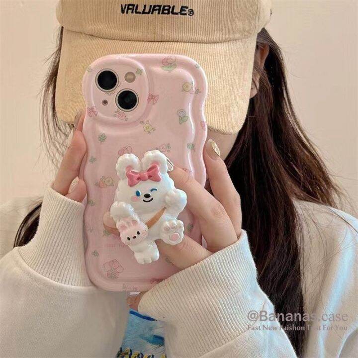 เคสโทรศัพท์มือถือ-แบบนิ่ม-ลายการ์ตูนกระต่าย-สําหรับ-iphone-14-13-12-x-xr-xs-7-8