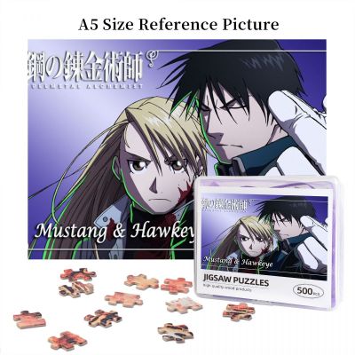 Roy Fullmetal Alchemist Mustang (2) Wooden Jigsaw Puzzle 500 Pieces Educational Toy Painting Art Decor Decompression toys 500pcs