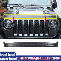 Q คุณภาพสูง Auto ด้านหน้า Baffle Fit สำหรับ Jeep Wrangler JL JLU JT 2018 ABS สีดำด้านหน้า Hood ป้องกัน Bezel รถอุปกรณ์เสริม